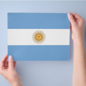 Flyer met vlag van Argentinië (Hand)