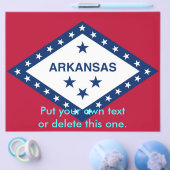 Flyer met vlag van Arkansas, VS (Enkel)