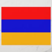 Flyer met vlag van Armenië (Achterkant)
