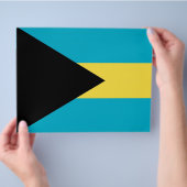 Flyer met vlag van Bahama's (Hand)