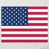 Flyer met vlag van Baltimore, Maryland, VS (Achterkant)