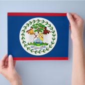 Flyer met vlag van Belize (Hand)