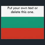 Flyer met vlag van Bulgarije<br><div class="desc">Promoot uw boodschap met onze exclusieve flyer met de vlag van Bulgarije! Deze flyer is gemaakt met nauwgezette aandacht voor detail en is meer dan alleen een informatief hulpmiddel; het is een viering van het erfgoed en de culturele trots van Bulgarije. Het opvallende ontwerp toont prominent de levendige kleuren van...</div>