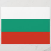 Flyer met vlag van Bulgarije (Achterkant)