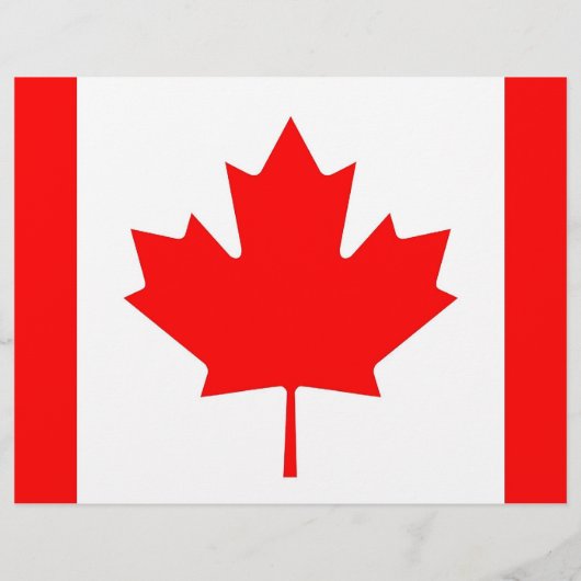 Flyer met vlag van Canada (Achterkant)