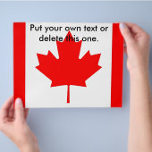 Flyer met vlag van Canada (Hand)