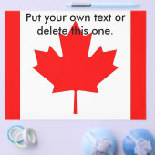 Flyer met vlag van Canada (Enkel)