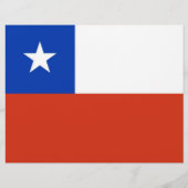 Flyer met vlag van Chili (Achterkant)
