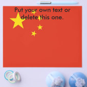 Flyer met vlag van China (Enkel)