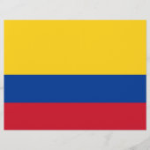 Flyer met vlag van Colombia (Voorkant)