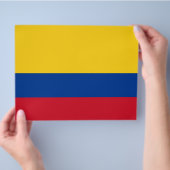 Flyer met vlag van Colombia (Hand)