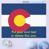 Flyer met vlag van Colorado, VS (Enkel)