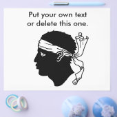 Flyer met vlag van Corsica, Frankrijk (Enkel)