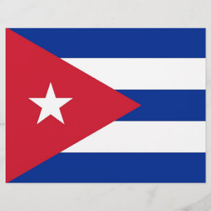 Flyer met vlag van Cuba