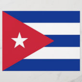 Flyer met vlag van Cuba (Achterkant)