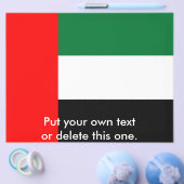 Flyer met vlag van de Verenigde Arabische Emiraten (Enkel)