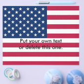 Flyer met vlag van de Verenigde Staten van Amerika (Enkel)
