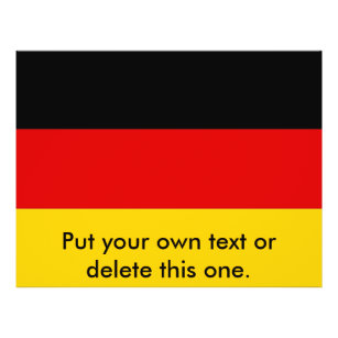 Flyer met vlag van Duitsland