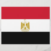 Flyer met vlag van Egypte (Achterkant)