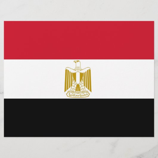 Flyer met vlag van Egypte (Achterkant)