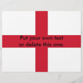 Flyer met vlag van Engeland (Voorkant)