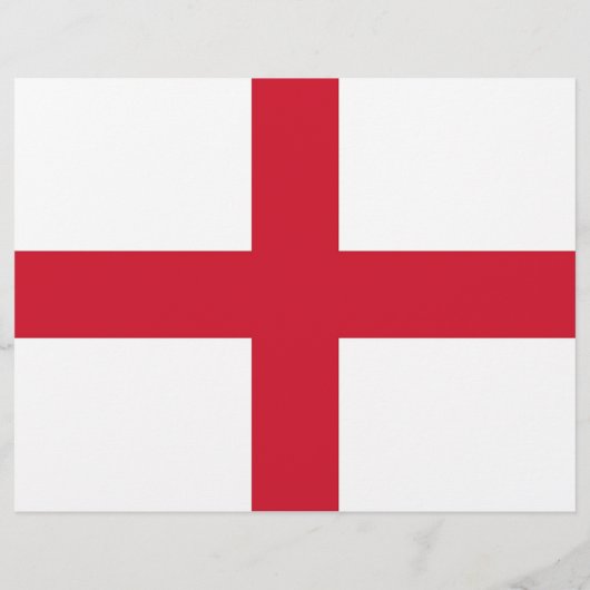 Flyer met vlag van Engeland (Achterkant)