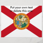 Flyer met vlag van Florida, VS (Voorkant)