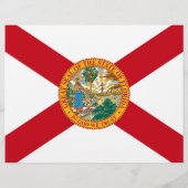 Flyer met vlag van Florida, VS (Achterkant)