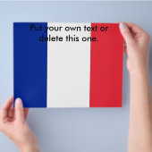 Flyer met vlag van Frankrijk (Hand)