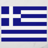 Flyer met vlag van Griekenland (Achterkant)