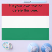 Flyer met vlag van Hongarije (Enkel)