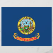 Flyer met vlag van Idaho, VS (Achterkant)