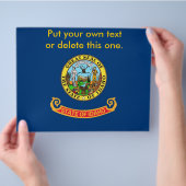 Flyer met vlag van Idaho, VS (Hand)