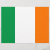 Flyer met vlag van Ierland (Achterkant)