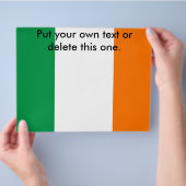 Flyer met vlag van Ierland (Hand)