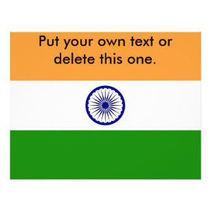 Flyer met vlag van India