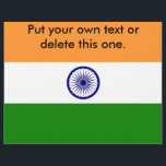 Flyer met vlag van India<br><div class="desc">Vang de aandacht met onze opvallende flyer met de vlag van India! Deze levendige flyer is perfect voor het promoten van evenementen, diensten of speciale aanbiedingen terwijl je je verbinding met de Indiase cultuur viert. De gedurfde kleuren van de Indiase vlag worden prominent weergegeven, waardoor deze flyer een unieke en...</div>