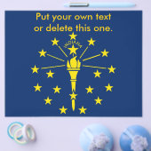 Flyer met vlag van Indiana, VS (Enkel)