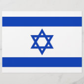 Flyer met vlag van Israël (Achterkant)