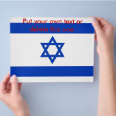 Flyer met vlag van Israël (Hand)