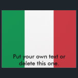 Flyer met vlag van Italië<br><div class="desc">Flyer met vlag van Italië. Dit product is aanpasbaar.</div>