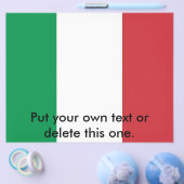 Flyer met vlag van Italië (Enkel)