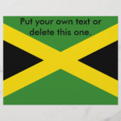 Flyer met vlag van Jamaica (Voorkant)