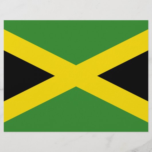 Flyer met vlag van Jamaica (Achterkant)