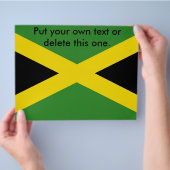 Flyer met vlag van Jamaica (Hand)