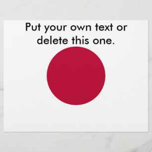 Flyer met vlag van Japan