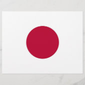 Flyer met vlag van Japan (Achterkant)