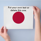Flyer met vlag van Japan (Hand)