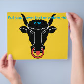 Flyer met vlag van kanton Uri, Zwitserland (Hand)