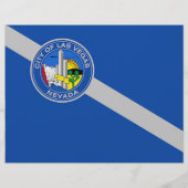 Flyer met vlag van Las Vegas, Nevada, Verenigde St (Achterkant)
